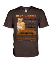 Special gift for Daughter V-Neck T-Shirt tile