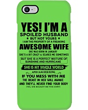 Yes i am a spoiled husband awesome wife-January Phone Case tile