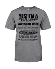 Yes i am a spoiled husband awesome wife-January Classic T-Shirt front