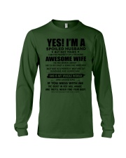 Yes i am a spoiled husband awesome wife-January Long Sleeve Tee tile