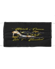 March Queen Cloth face mask front
