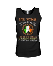 April Woman Unisex Tank tile