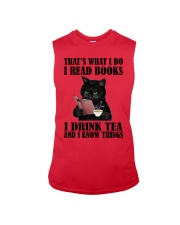 I READ BOOKS AND CAT Sleeveless Tee tile