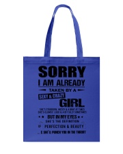 SORRY I AM ALREADY Tote Bag tile