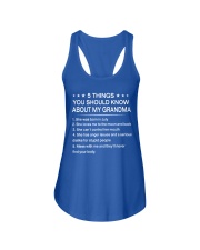 My Grandma -July Ladies Flowy Tank tile