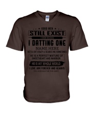 I DATING ONE V-Neck T-Shirt tile