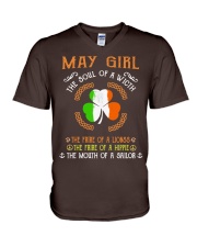 May Girl V-Neck T-Shirt tile