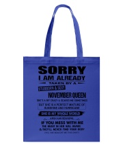November Queen Tote Bag tile
