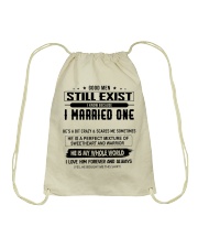 I MARRIED ONE Drawstring Bag tile