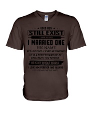 I MARRIED ONE V-Neck T-Shirt tile