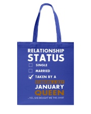 January Queen Tote Bag tile