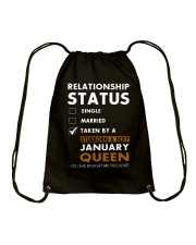 January Queen Drawstring Bag tile