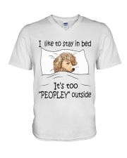 Poodle V-Neck T-Shirt tile