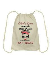April Queen Drawstring Bag tile