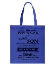 I am a Proud Mom of Stubborn Son Tote Bag tile