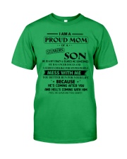 I am a Proud Mom of Stubborn Son Classic T-Shirt tile
