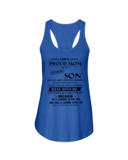 I am a Proud Mom of Stubborn Son Ladies Flowy Tank tile