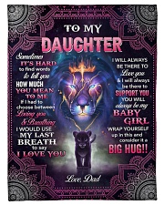To my Daughter Small Fleece Blanket - 30" x 40" front