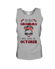 The best Grandma -October Unisex Tank tile