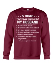 5 Thing My Husband - January Crewneck Sweatshirt tile
