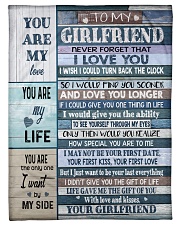 To my Girlfriend Small Fleece Blanket - 30" x 40" front