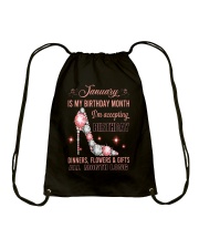 January Drawstring Bag tile