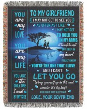 To my Girlfriend 60x80 - Woven Blanket front