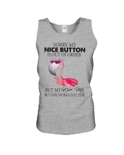 Nice Button Flamingo Unisex Tank tile