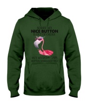 Nice Button Flamingo Hooded Sweatshirt tile