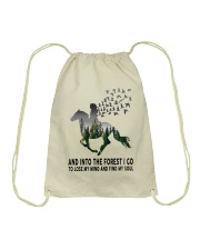 AND INTO THE FOREST Drawstring Bag tile