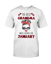 The best Grandma -January Classic T-Shirt front