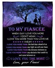 To my Fiancee Small Fleece Blanket - 30" x 40" front