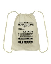 I Am A Proud Girlfriend Drawstring Bag tile