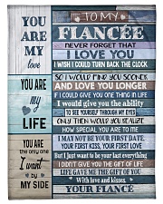 To my Fiancee Small Fleece Blanket - 30" x 40" front