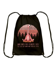 AND INTO THE FOREST Drawstring Bag tile