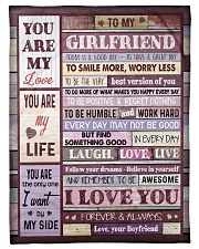 To my Girlfriend Small Fleece Blanket - 30" x 40" front
