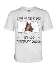 German Shepherd V-Neck T-Shirt tile
