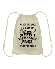 Gift for Fiancee Drawstring Bag tile