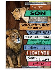 to my Son 11x17 Poster front