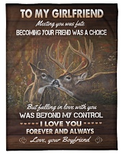 To my Girlfriend Small Fleece Blanket - 30" x 40" front
