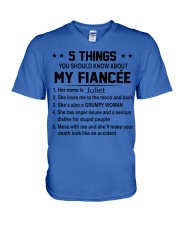 Gift for Fiance V-Neck T-Shirt tile