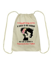 Every gir may not be a queen to her Husband Drawstring Bag tile