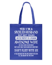 Gift for Husband - November Tote Bag tile