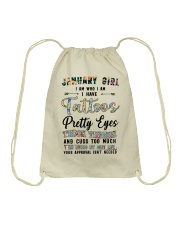 January Girl Drawstring Bag tile