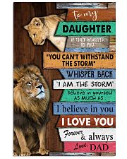 To my Daughter 11x17 Poster front