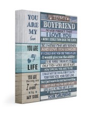 To my Boyfriend 11x14 Gallery Wrapped Canvas Prints front