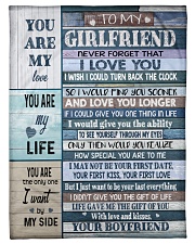 To my Girlfriend Small Fleece Blanket - 30" x 40" front