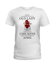 Old Lady Chickens - April Ladies T-Shirt front