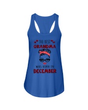 The best Grandma -December Ladies Flowy Tank tile