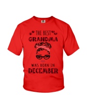 The best Grandma -December Youth T-Shirt tile